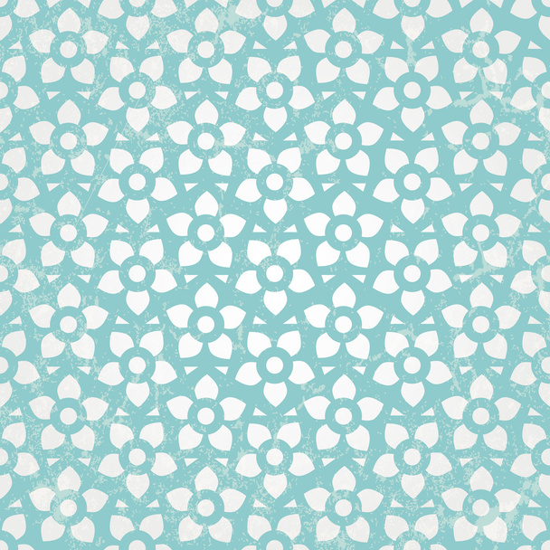 Blue floral wallpaper. Vector seamless background. - Vecteur, image