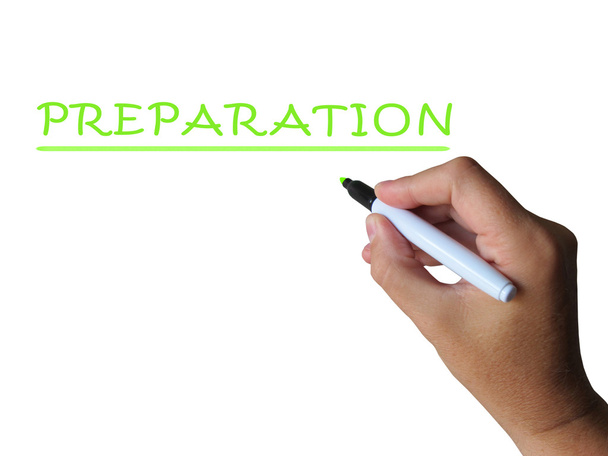 Préparation Mot signifie état de préparation Préparation et prévoyance
 - Photo, image