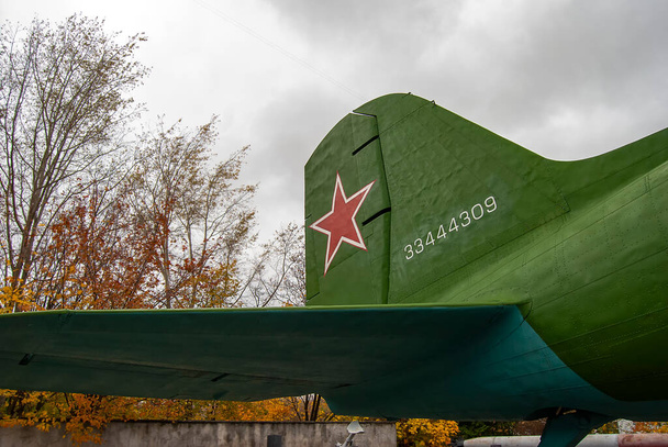 An old Soviet Lisunov Li-2 transport aircraft in Minsk, Belarus - Photo, Image