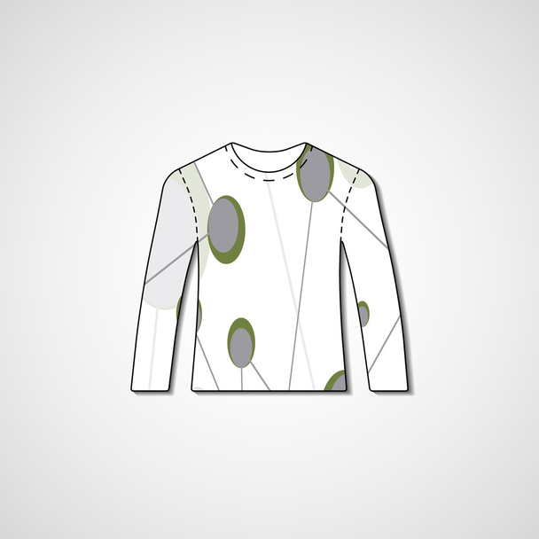 Abstract illustration on sweater - Vecteur, image