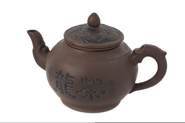 Chinese klei theepot - Foto, afbeelding