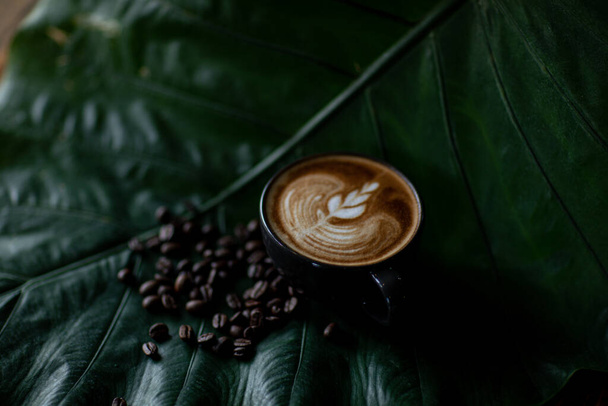 Background of Rest and enjoy coffee at a coffee shop. - Fotó, kép
