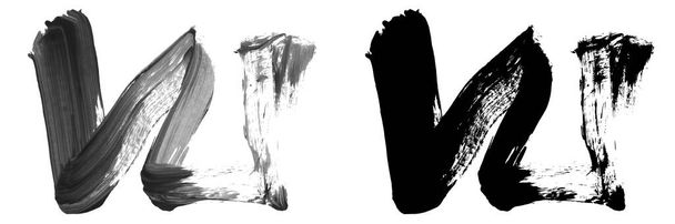 абстрактные мазки кистью, векторная иллюстрация - Фото, изображение
