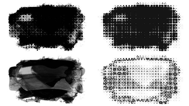pinceaux abstraits, illustration vectorielle - Photo, image