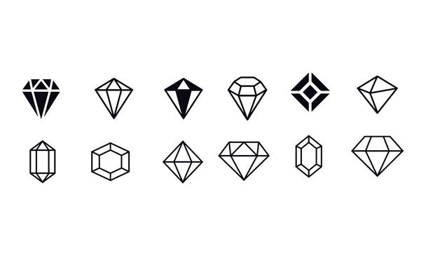 Σχεδιασμός διανύσματος Diamond Icons  - Διάνυσμα, εικόνα