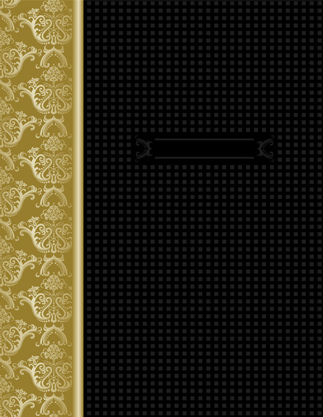 Design di lusso nero e oro copertina
 - Vettoriali, immagini