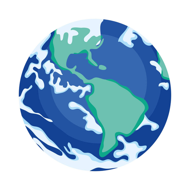Ikone des Planeten Erde - Vektor, Bild