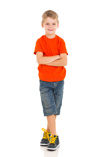 little boy with arms crossed - Foto, Bild