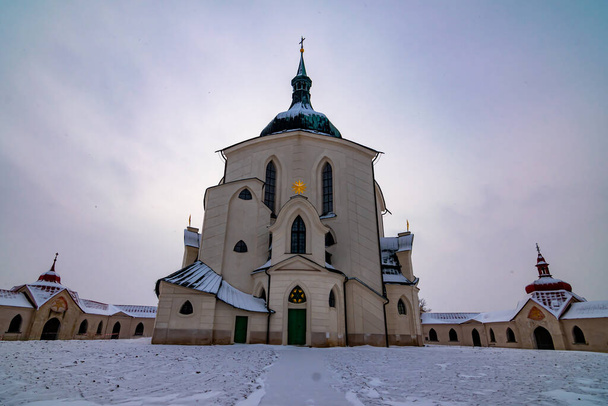 La Chiesa Pellegrina di San Giovanni Nepomuceno su Zelena Hora - Montagna Verde, Zdar nad Sazavou, Repubblica Ceca, UNESCO - Foto, immagini