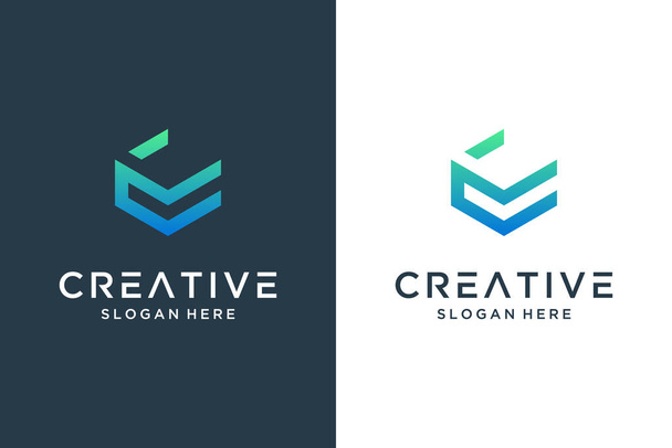 Creative letter C logo design - Vector, Image