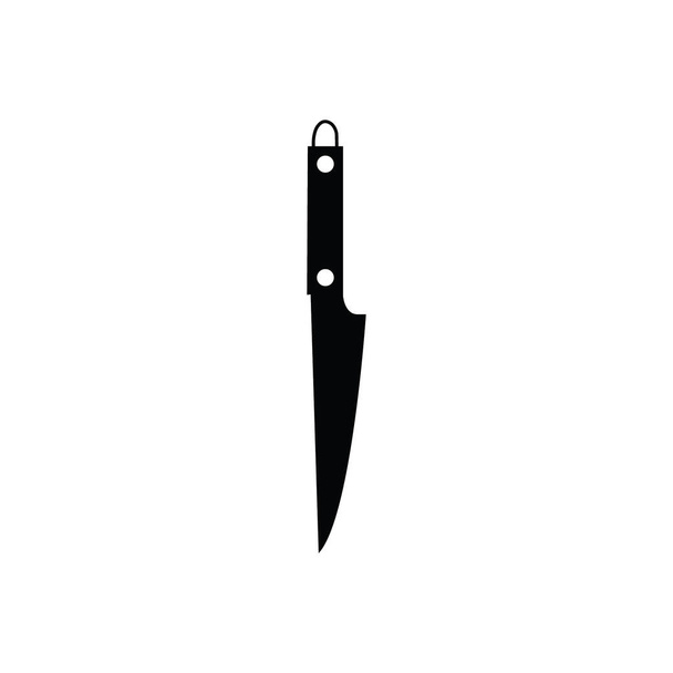 Couteau de cuisine. Icône vectorielle mignonne - Vecteur, image