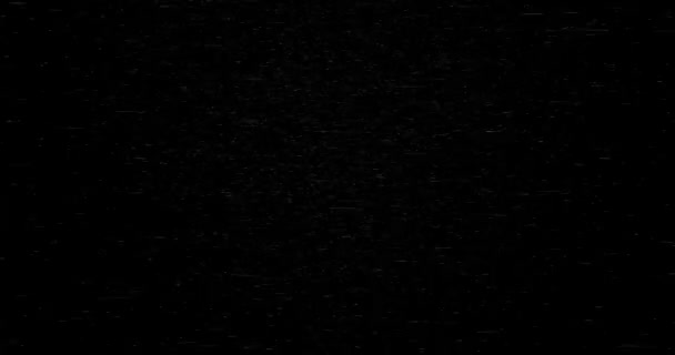 Круговорот белых частиц на черном фоне. Летающий абстрактный вихрь макрочастиц. Горизонтальная композиция, качество видео 4k - Кадры, видео