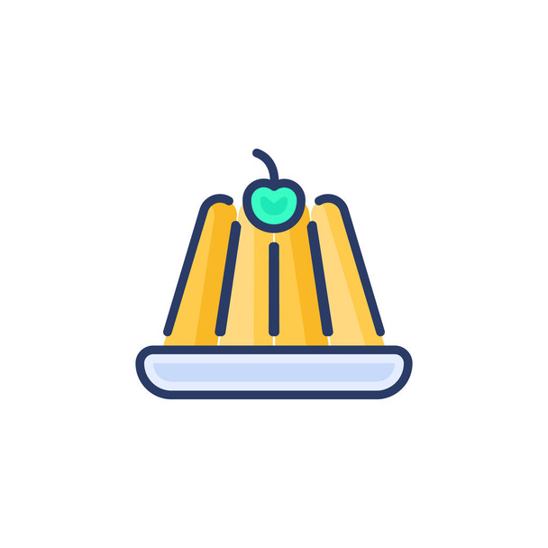 Pancake icon in vector. Logotype - Vetor, Imagem