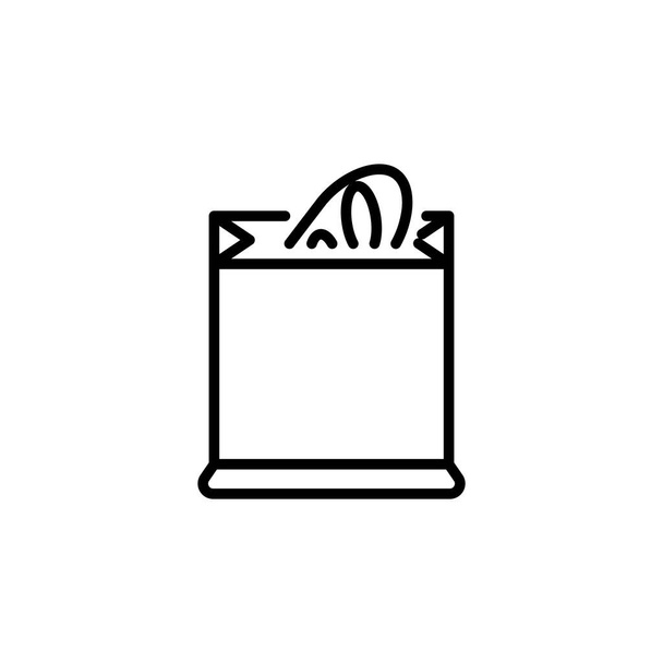 Grocery Bag icon in vector. Logotype - Vector, imagen