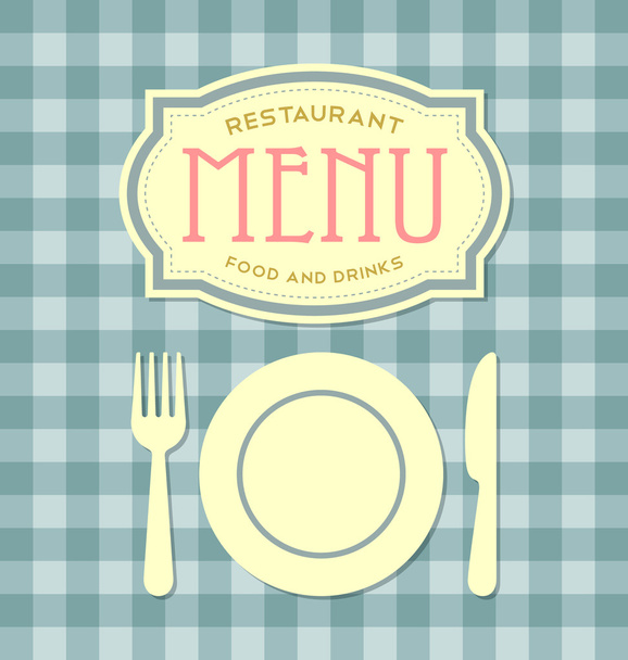 Couverture de menu restaurant
 - Vecteur, image