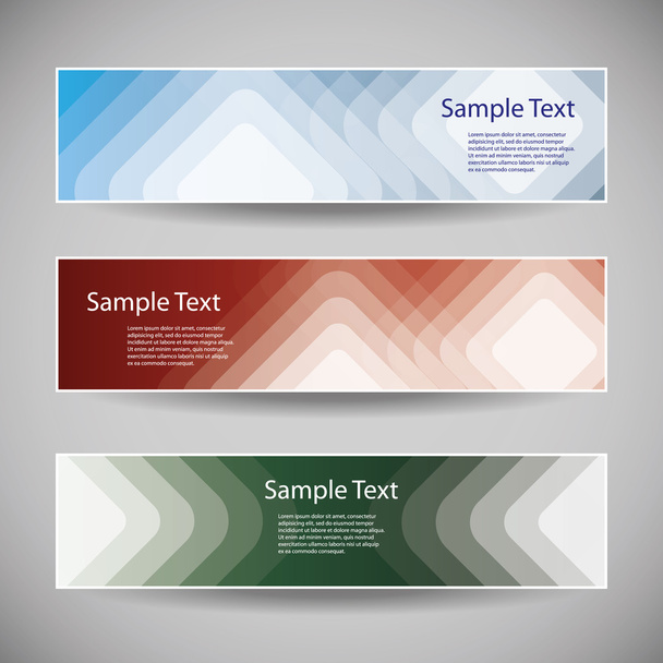 Banner or Header Designs with Abstract Squares Pattern - Vector, imagen