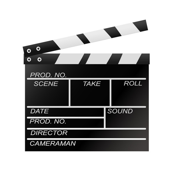 Διοικητικό Συμβούλιο κινηματογράφο πλακών - Διάνυσμα, εικόνα