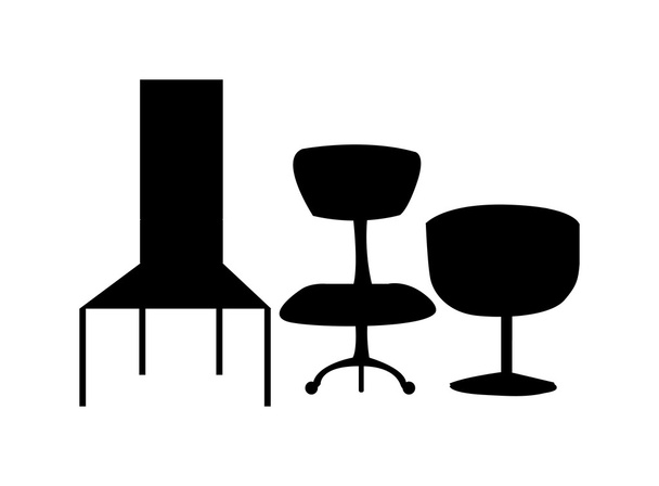καρέκλες - Διάνυσμα, εικόνα