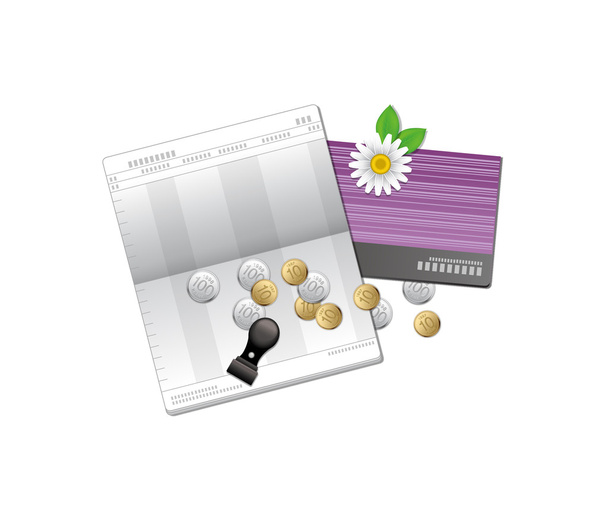Reisepass mit Geld - Vektor, Bild