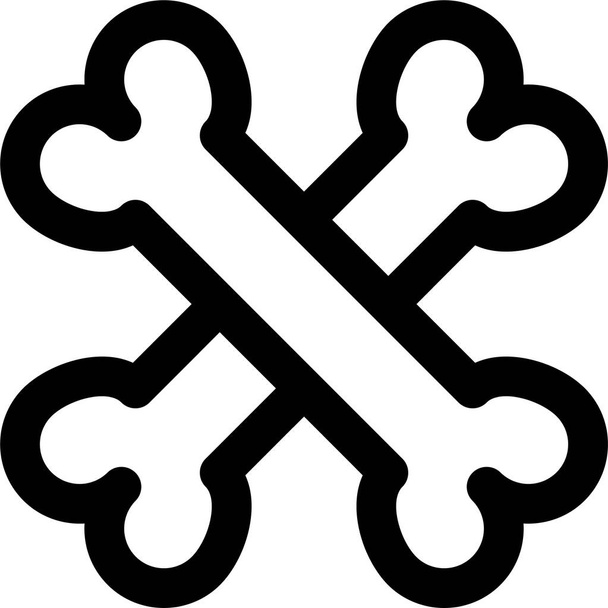 icône os, illustration vectorielle isolée sur fond blanc  - Vecteur, image
