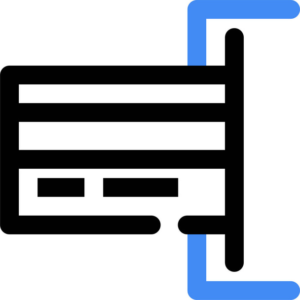 icona della scheda, illustrazione vettoriale isolata su sfondo bianco - Vettoriali, immagini