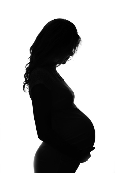 Pregnant woman silhouette - Zdjęcie, obraz