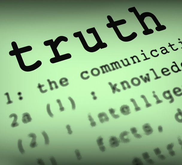 Definición de la verdad significa verdadera honestidad o veracidad
 - Foto, Imagen