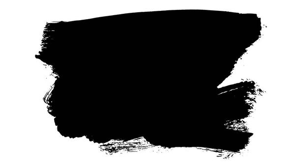 Μαύρη πινελιά και υφή. Grunge διάνυσμα αφηρημένο χέρι - ζωγραφισμένο στοιχείο. Υπογράμμιση και σχεδιασμός συνόρων. - Φωτογραφία, εικόνα
