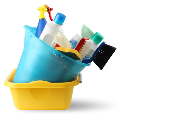 Detergentes para limpeza de bacias e baldes
 - Foto, Imagem