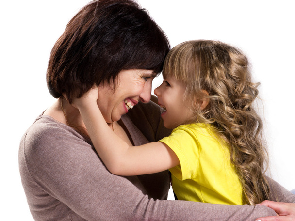 happy grandmother and granddaughter  - Photo, Image