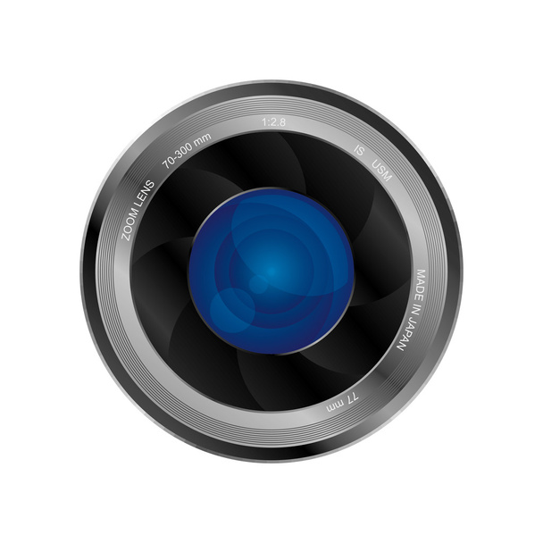 Camera lens - Wektor, obraz