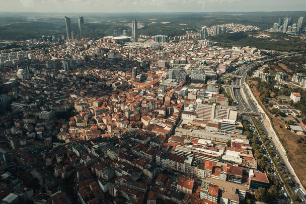 vista aérea da paisagem urbana de Istambul com horizonte, Turquia - Foto, Imagem