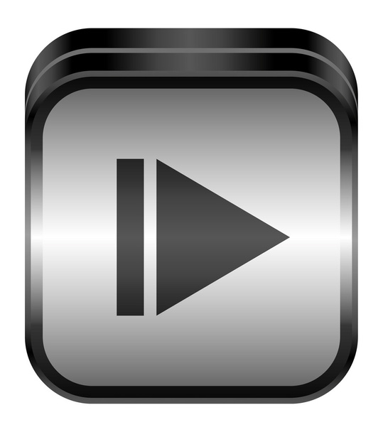Play multimedia icon button - Vector, Image