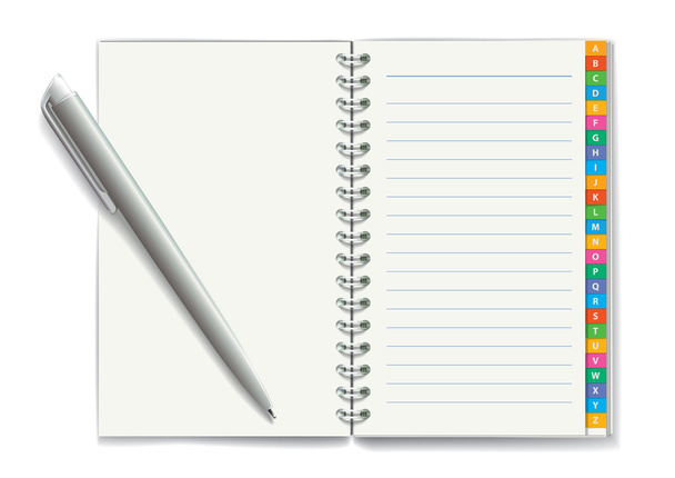 Notepad. Vector illustration - Vector, afbeelding