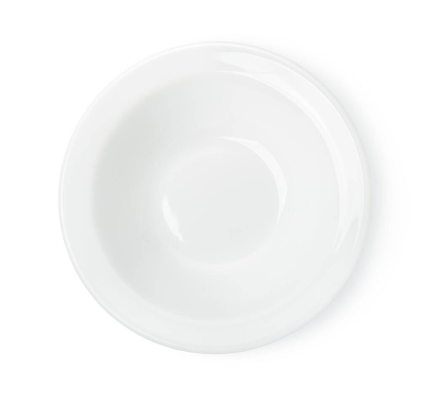 Okrągłe białe danie - Zdjęcie, obraz