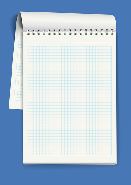 Notepad. Vector illustration - Вектор,изображение