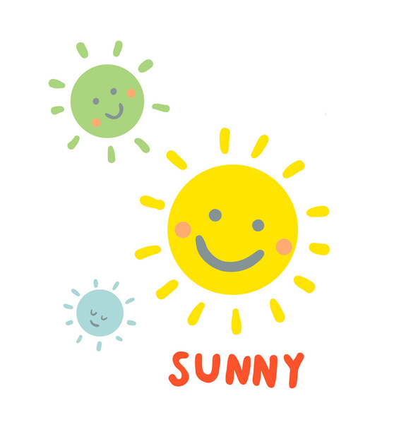 Sunny weather - Vector, Image