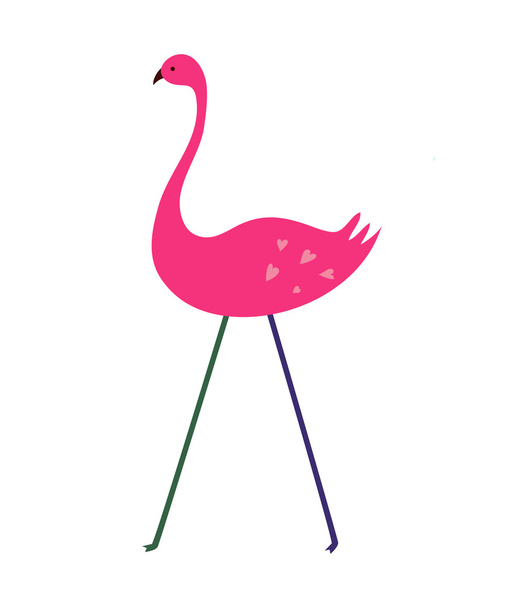 Flamingo rosa
 - Vetor, Imagem