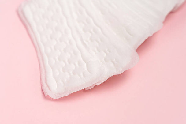 Women's hygiene daily pads on pink background - Photo, Image