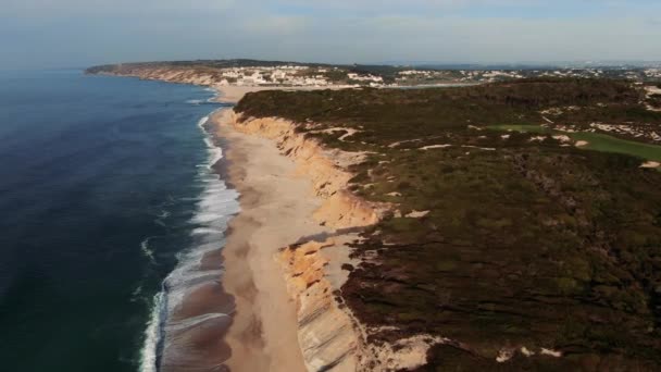 Praia do Bom Sucesso, Obidos, Portugalsko - Záběry, video
