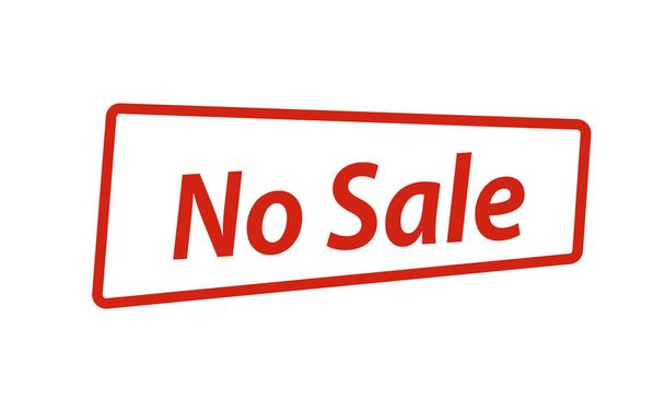 no sale stamp isolated on white background - Vector, Image