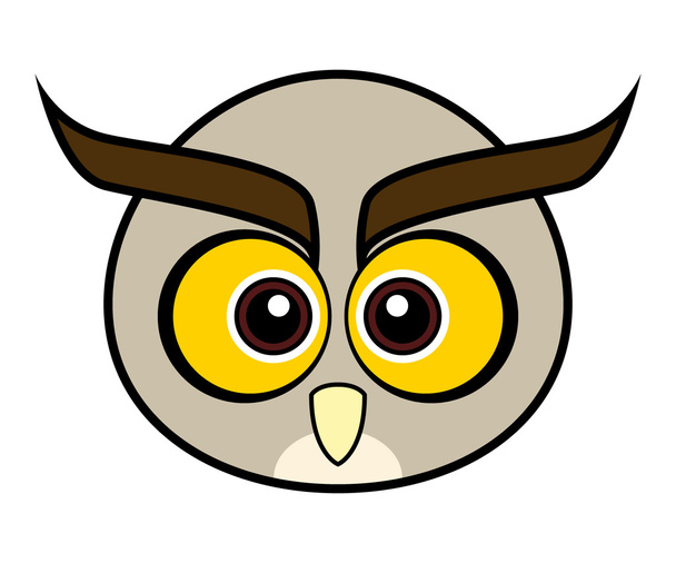 Cute Owl Vector - Διάνυσμα, εικόνα