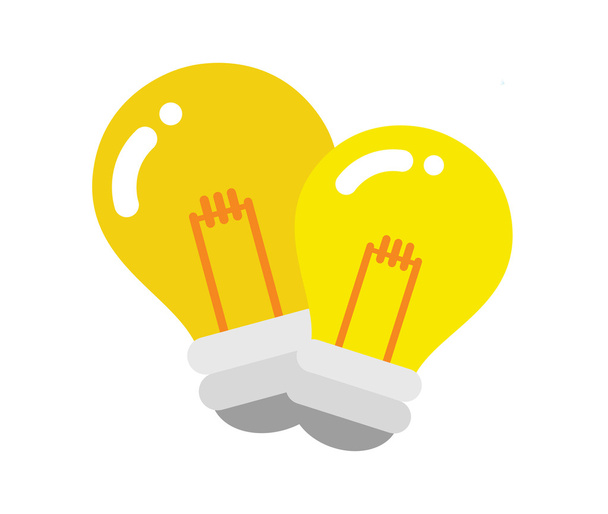 lâmpadas de iluminação - Vetor, Imagem