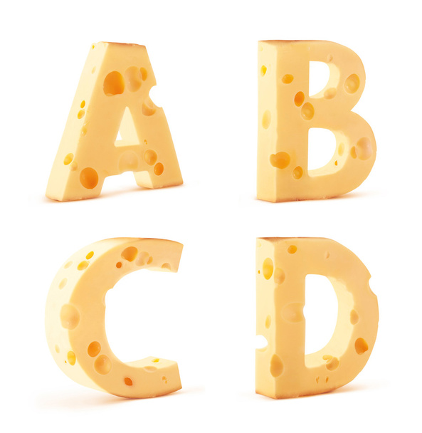 Cheese alphabet - Foto, imagen