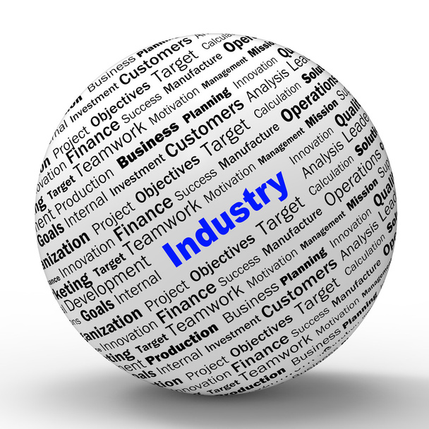 Industry Sphere Definition Means Local Production Or Engineering - Photo, Image