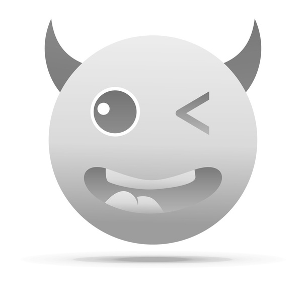Devil emotion icon - Vetor, Imagem