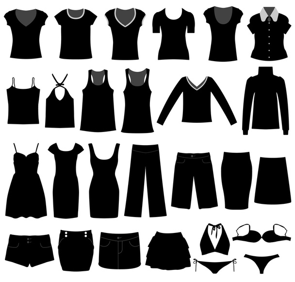 Женская одежда Женская одежда Рубашка Ткань
 - Вектор,изображение