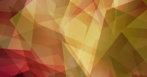 4K looping light red, yellow polygonal abstract animation. - Filmmaterial, Video