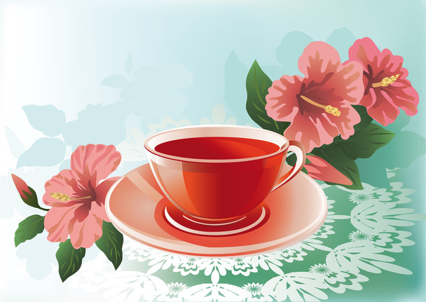 Hibiscus tea - Vektori, kuva