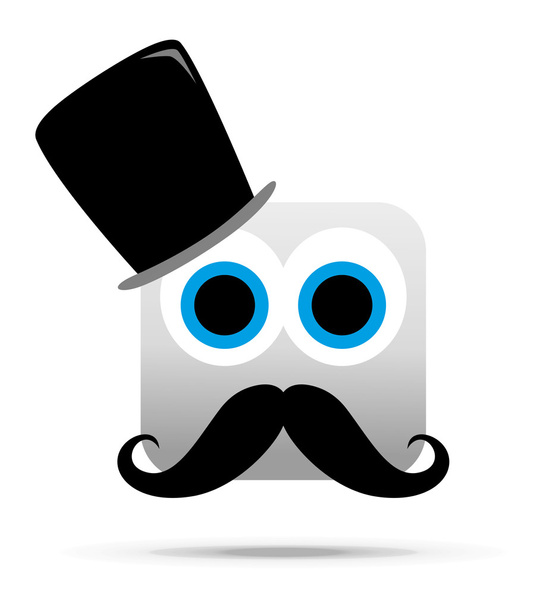 Mustache gentleman - Vector, Image